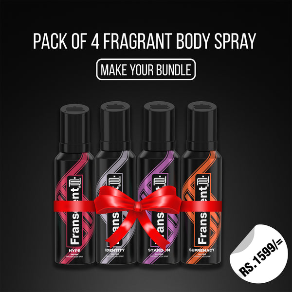 Elite Quad Scent Bundle – 6 Luxury Body Sprays for Men